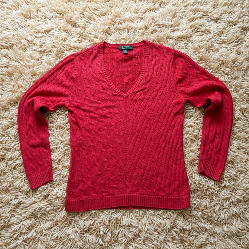 Ralph Lauren Maglioni & Felpe: Pull L. Lauren, torsadé, taille L, bon état – Usato da Plan-les-Ouates venduto da Skyesvintage