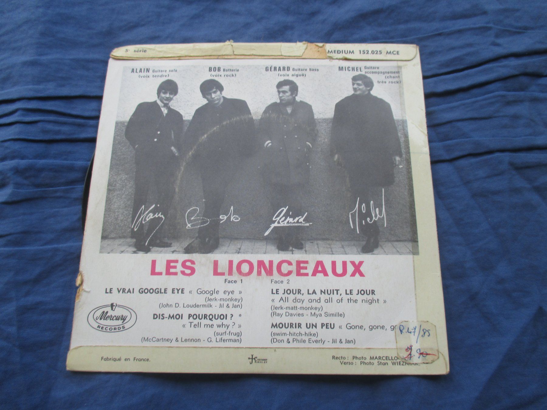 Vinyles: Les Lionceaux EP Le vrai google eye – D'occasion à Colombier NE par Nevenma 1