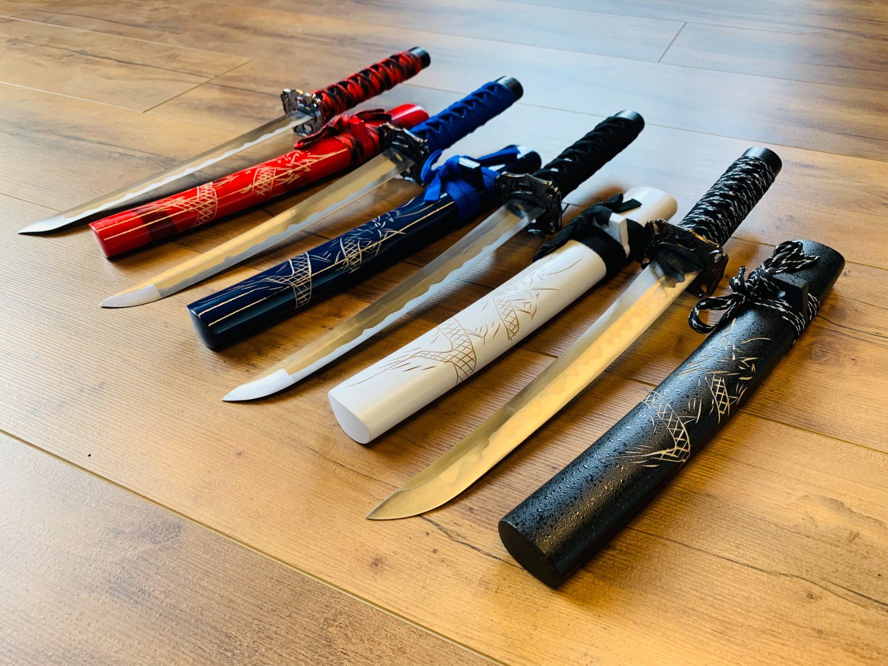 Arte internazionale: 4 tlg. Katana Schwert mit Scheide 50cm XXL Bundle NEU – Nuovo e nell'imballaggio originale da Bergdietikon venduto da shopAgent 1