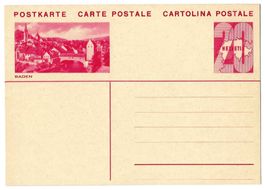 1931 Bildpostkarte Nr. 130-006 Bild BADEN *