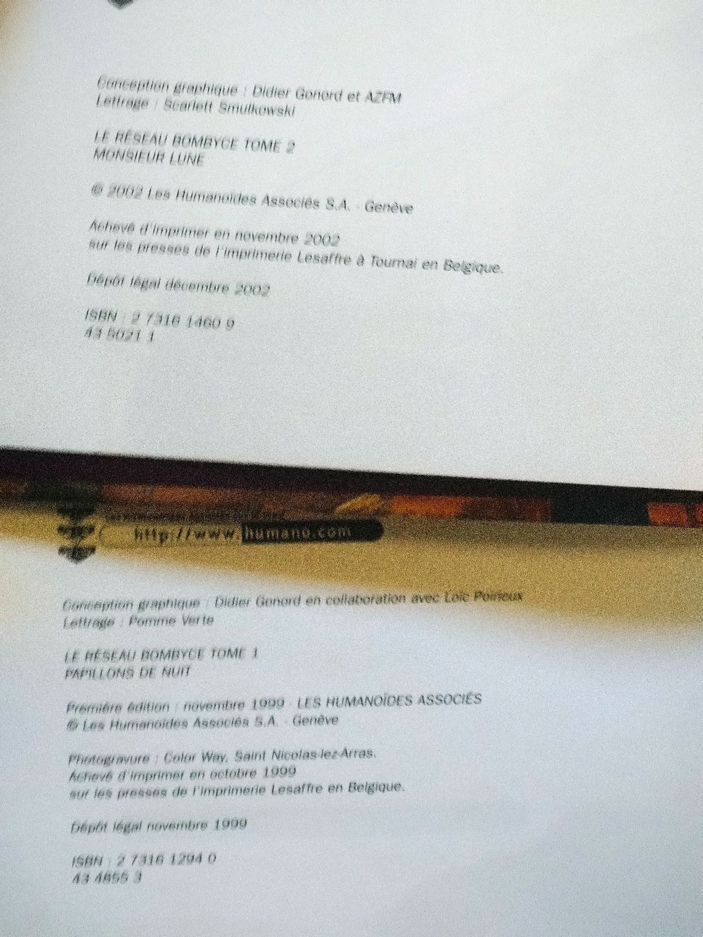 BD: Le Réseau Bombyce Tome 1 & 2 EO TBE  – D'occasion à Farvagny-le-Grand par LaCaverne 2