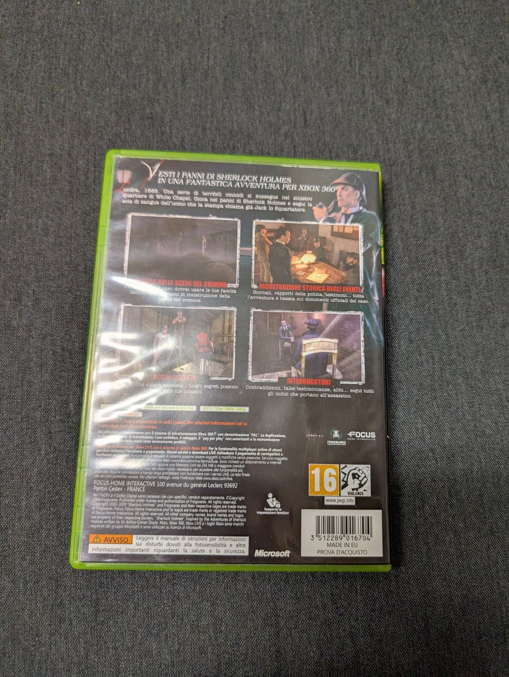 Giochi: Sherlock Holmes vs jack lo squartatore Microsoft Xbox 360 – Usato da Giubiasco venduto da Ticinerd 1