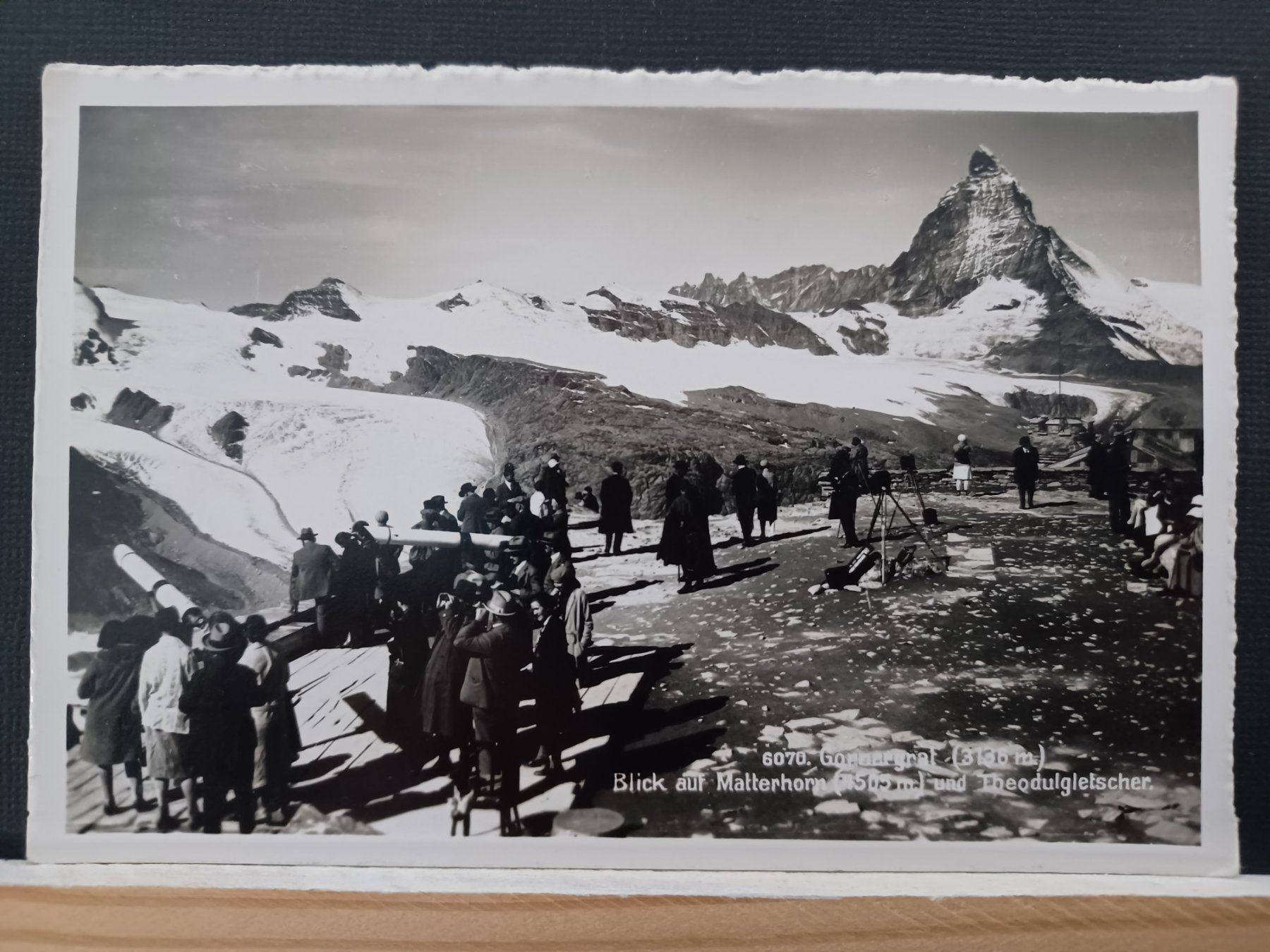 Cartoline postali: No. 6070, Gornergrat belebt (3130 m) – Usato da Aarau Rohr venduto da mgvw
