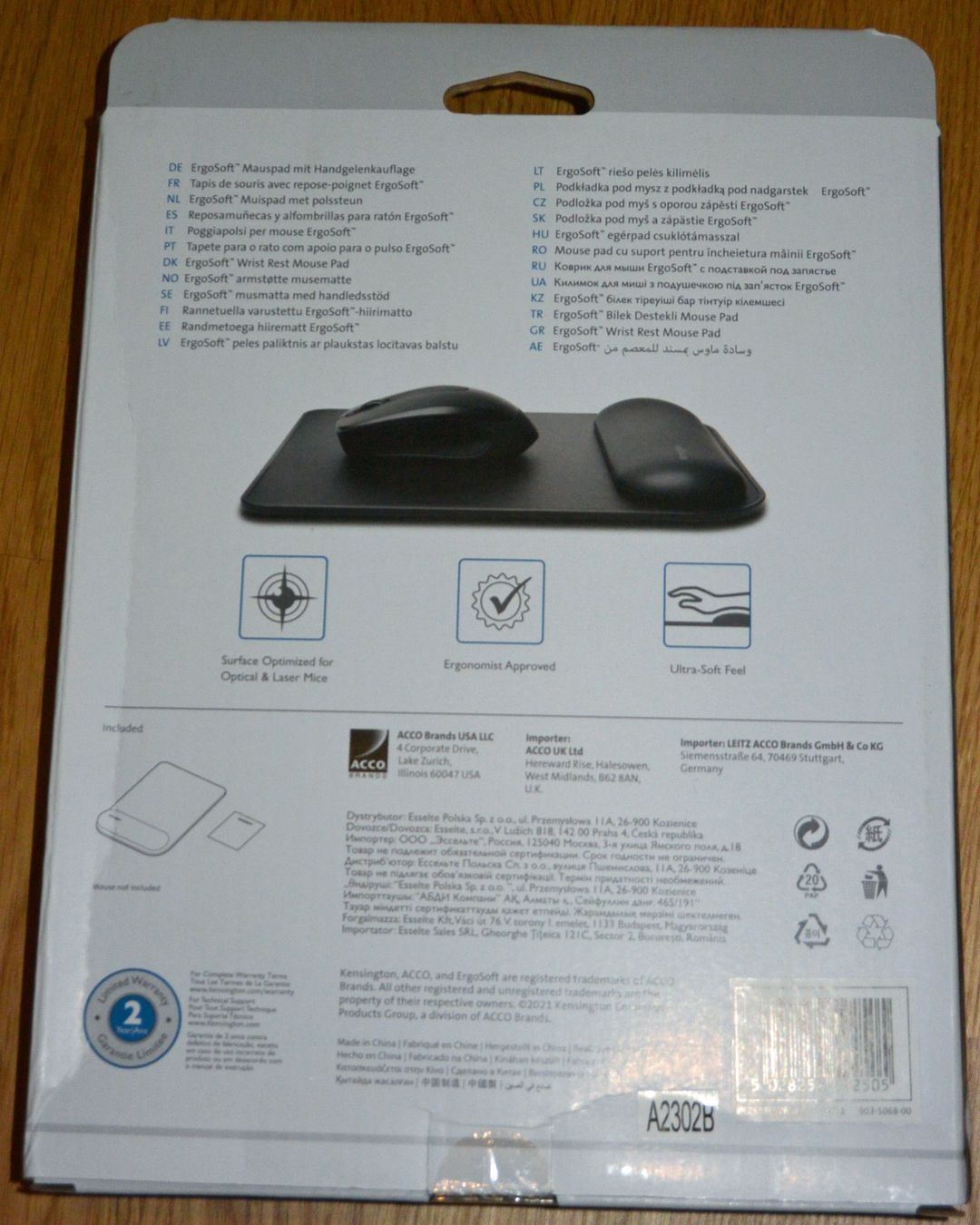 Tappetini per mouse: Ergonomische Mausmatte Kensington – Nuovo e nell'imballaggio originale da Spreitenbach venduto da jeepsirene 1