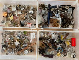 ALLES AUS ORIGINAL SWISS MADE UHREN ERSATZTEILELOT UNZÄHLIG