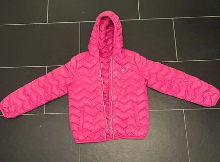 Leichte Kinder-Daunenjacke Benetton in Pink 11 - 12 Jahre