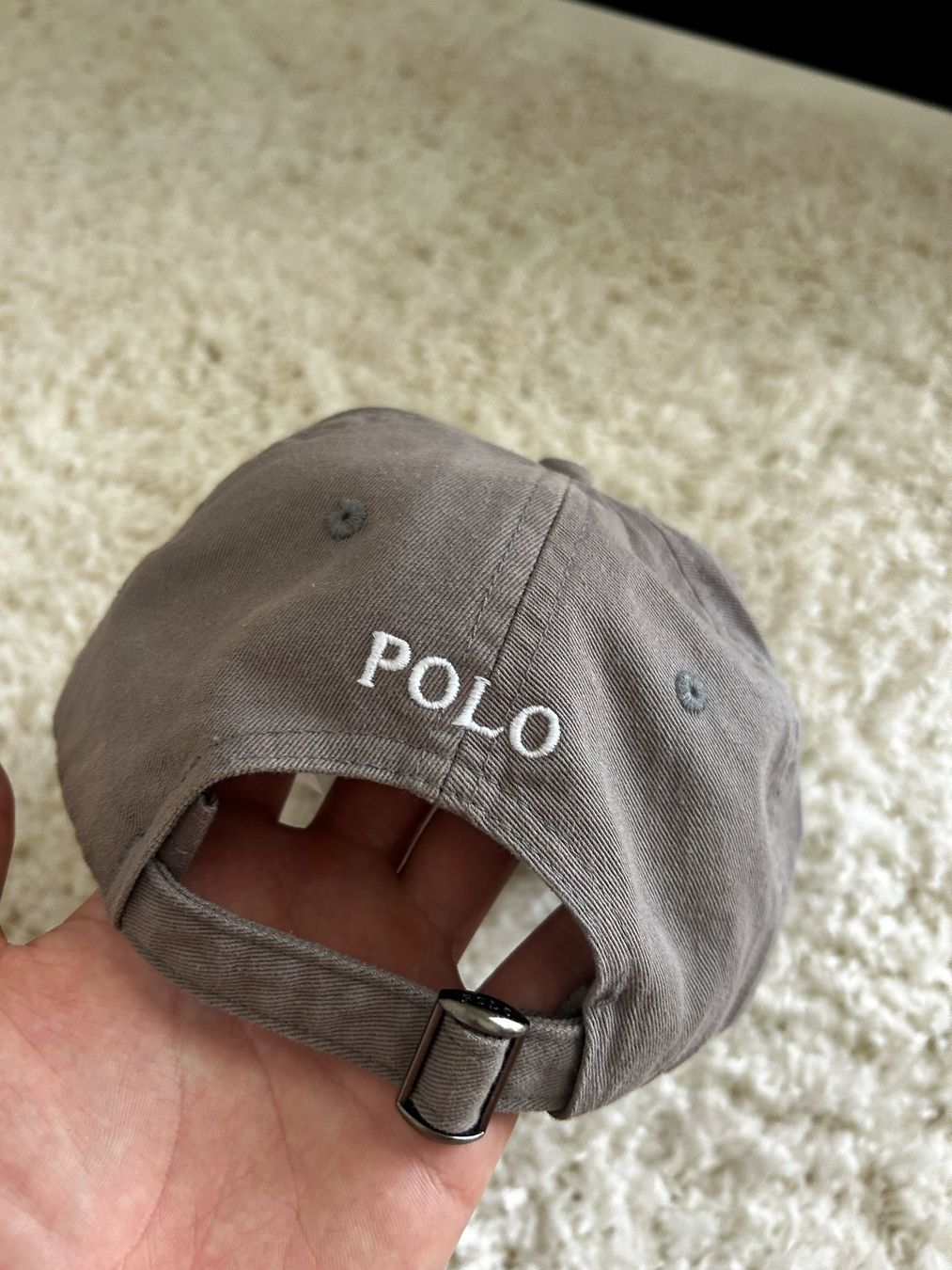 Chapeaux, bonnets & casquettes: Polo Ralph Lauren Cap Grey White – Neuf (Voir description) à Minusio par gthegoat 3