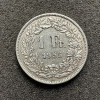 1 Franken Silber 1955 selten 2