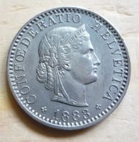 20 Rappen 1883, stgl, Kat. CHF 275.--