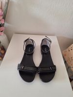 Sandalen schwarz Leder Grösse 37, WIE NEU