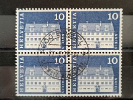 1968 Freuler Palast Näfels Viererblock Vollstempel