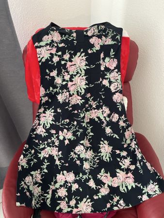 Vintage Floral Halter Dress - Perfect for Summer Days! S