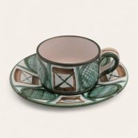 Robert Picault Vallauris tasse en céramique vers 1960.