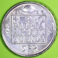 1936 / FR. 5.00 - GEDENKMÜNZE / WEHRANLEIHE