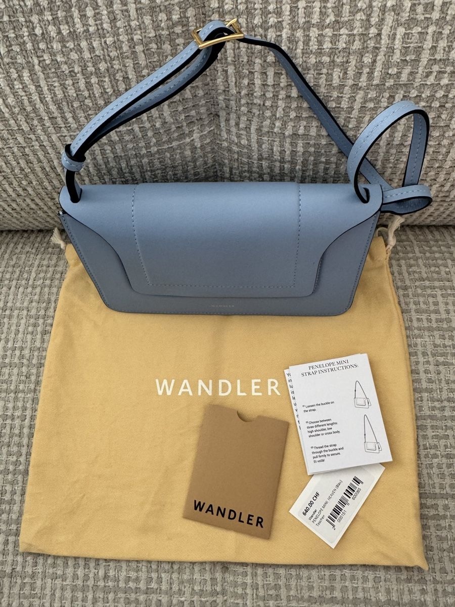 Wandler Taschen für Damen: Wandler Penelope Mini Tasche hellblau Leder neu – Gebraucht aus Zürich von Guni_Closet 7
