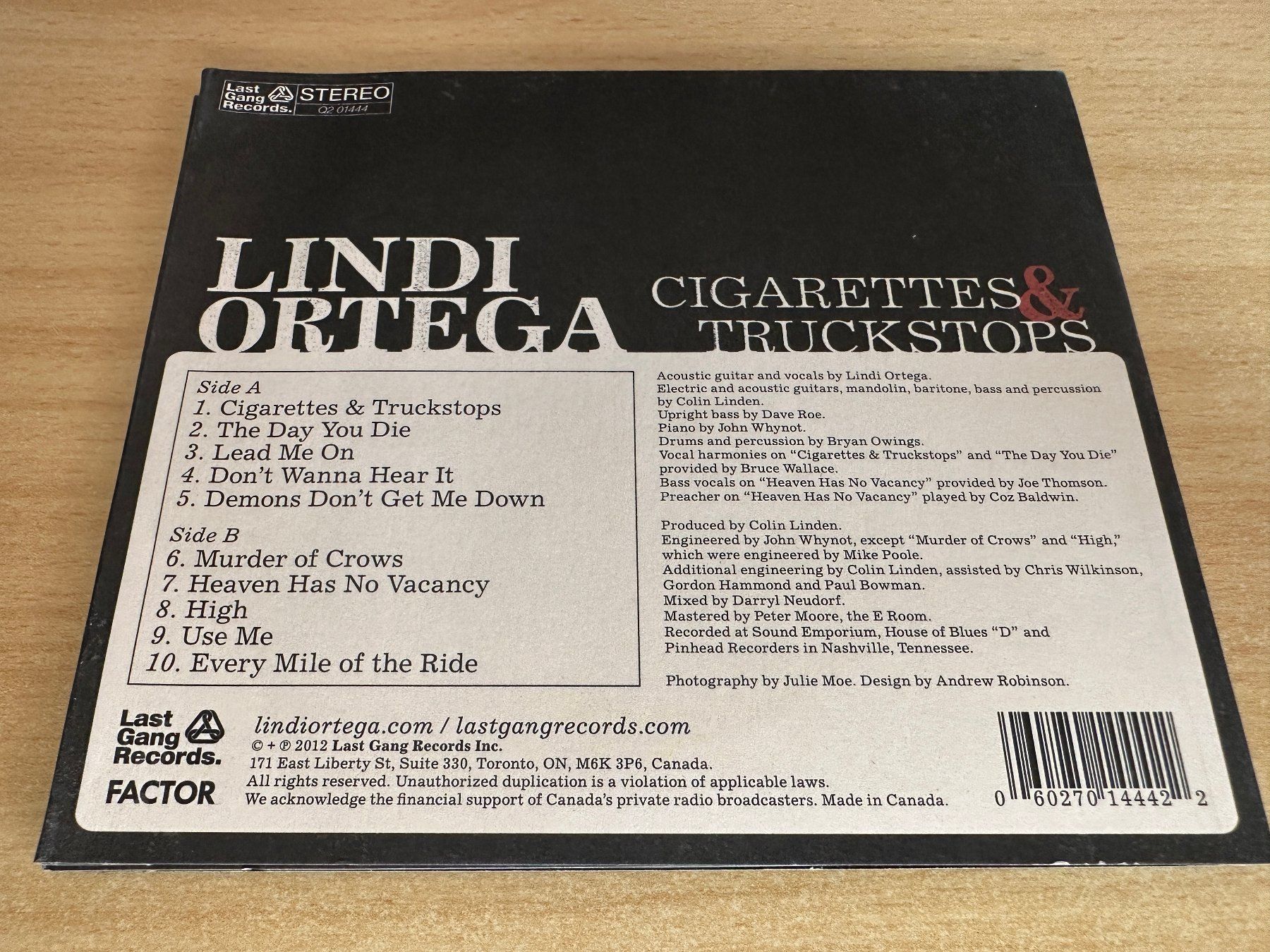CDs: Lindi Ortega – Cigarettes & Truckstops – Gebraucht aus Rikon im Tösstal von Alpenmutz 1