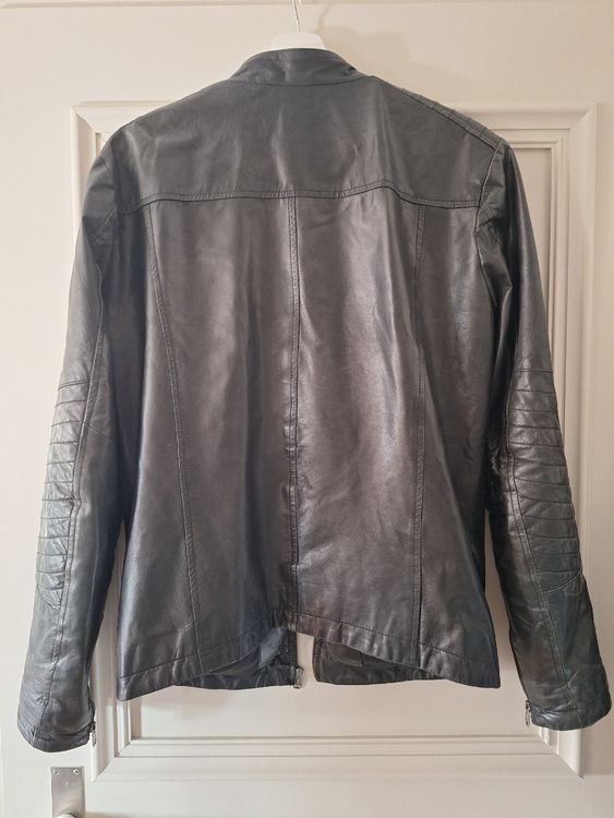 Herren Lederjacke M Core by Jack Jones schwarz (Gebraucht