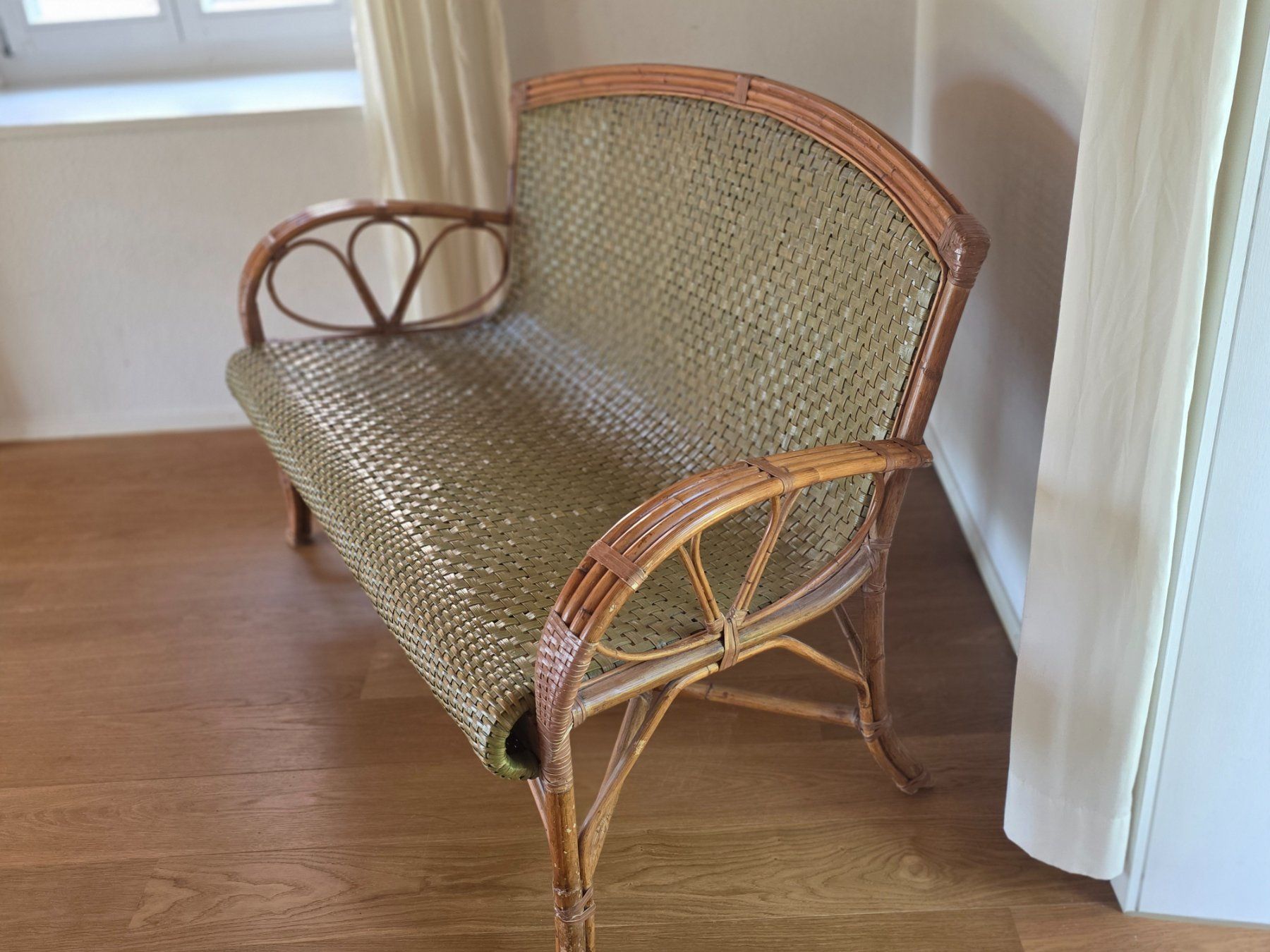 Sofas: Rattan-Sofa 2-Plätzer, Vintage – Gebraucht aus Winterthur von Carla144
