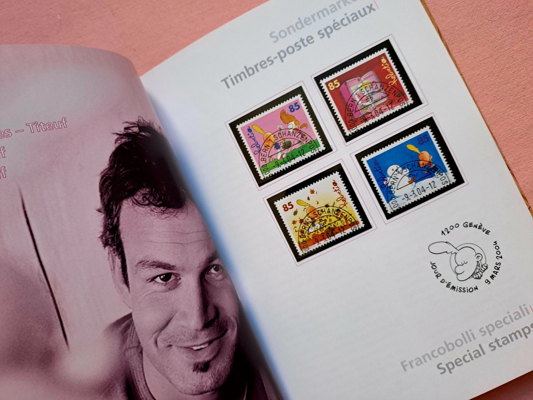 Tutti i francobolli: original Jahrbuch Briefmarken CH Post 2004 Halbmondstempel – Usato da Ostermundigen venduto da pedru8 4