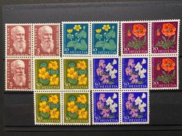 Pro Juventute Marken Bildnis Hilty + Blumen 1959 (Postfr.)