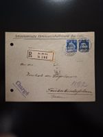 Schweiz 1923: R-Brief Bankenpost Au 