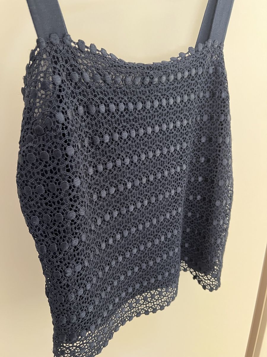 Tops: Navy lace top - size S - Made in Italy – Neu (gemäss Beschreibung) aus Corsier GE von Karol_save_planet 4