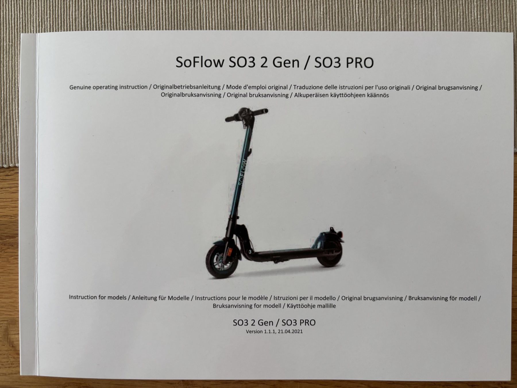 Soflow Kickboard: SoFlow SO3 2. Generation E-Scooter, top Zustand – Usato da Thierachern venduto da saurer-berna 1