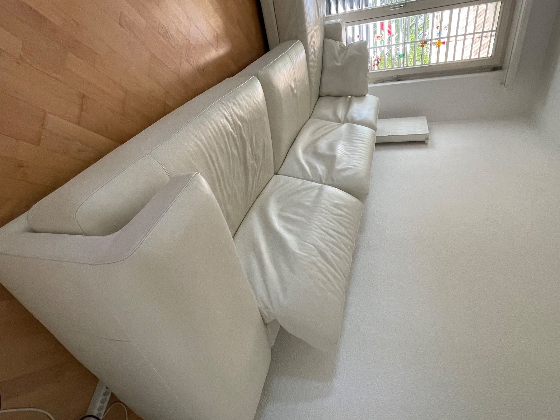 Natuzzi Divani: Natuzzi Weißes Echtleder Ecksofa – Usato da Henggart venduto da ste_sj2g 2