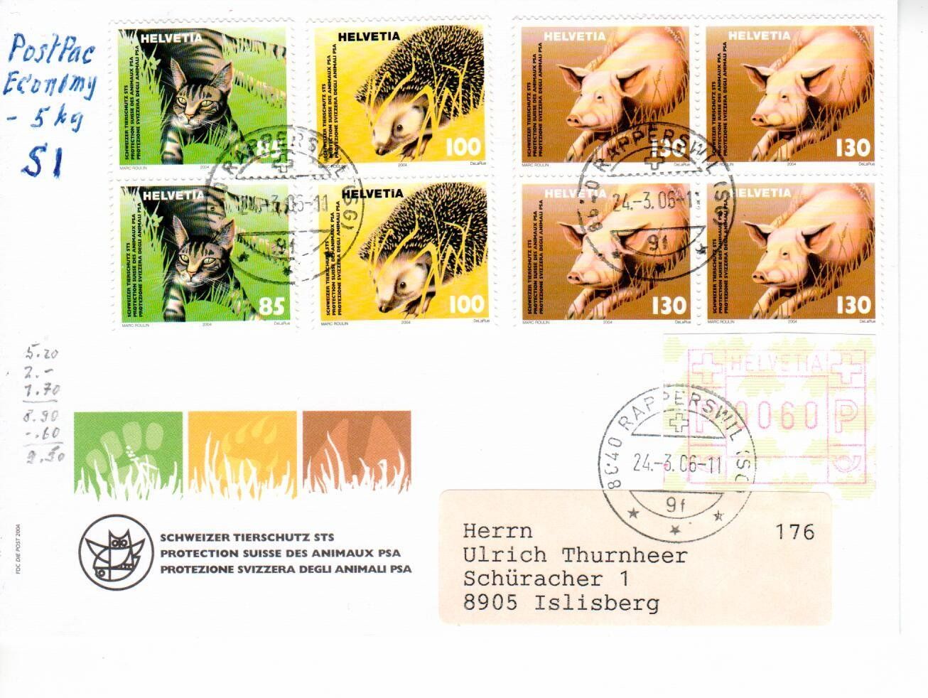 Tous les timbres: Paketfrankatur – D'occasion à Wolhusen par Curver9