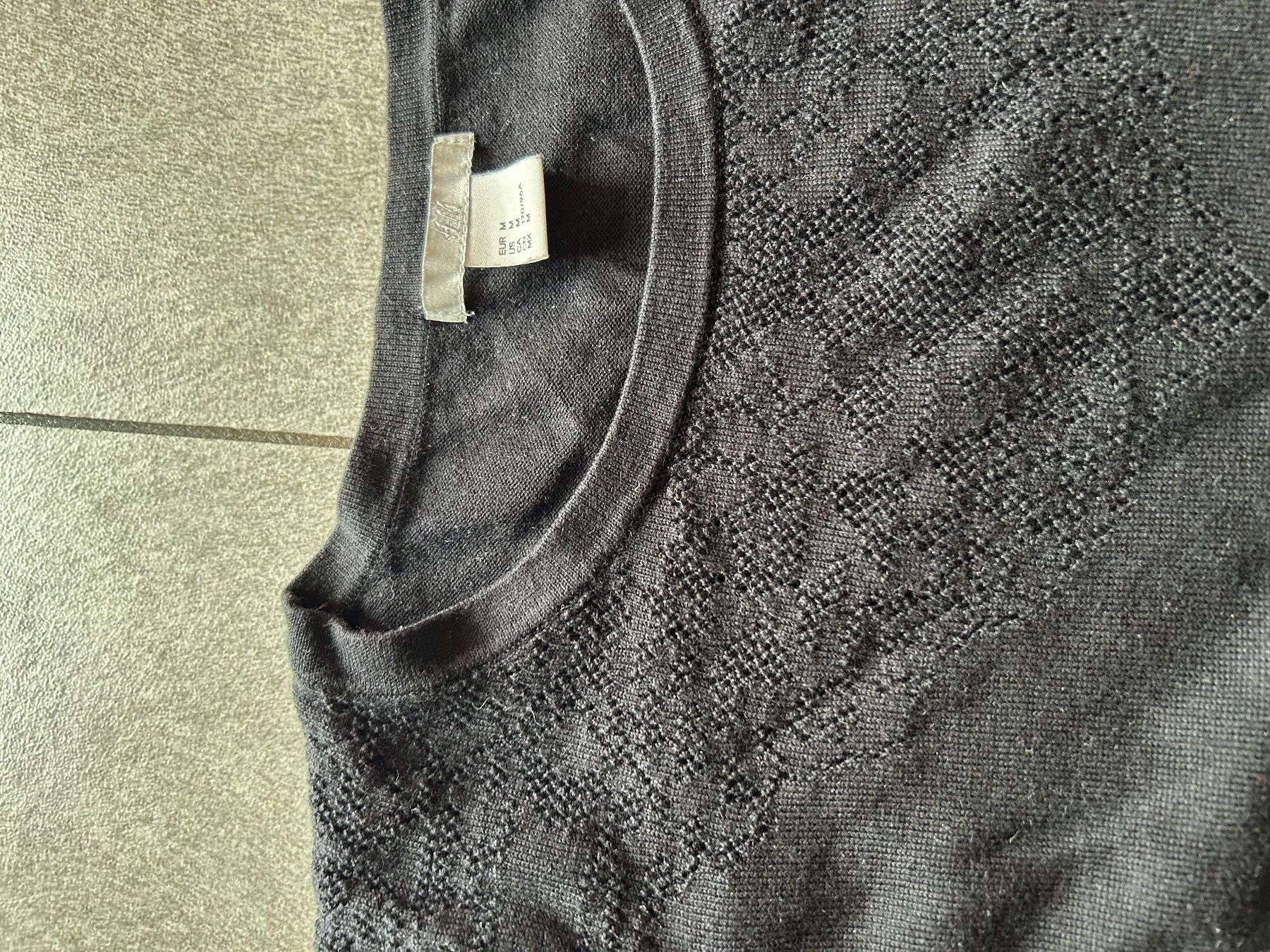 H&M Maglioni & Felpe: PULL léger avec dentelle noir manches 3/4 gr. M – Usato da Arbedo venduto da nadia1973 3