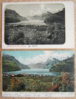 2 AK BRUNNEN UND DIE ALPEN 1905