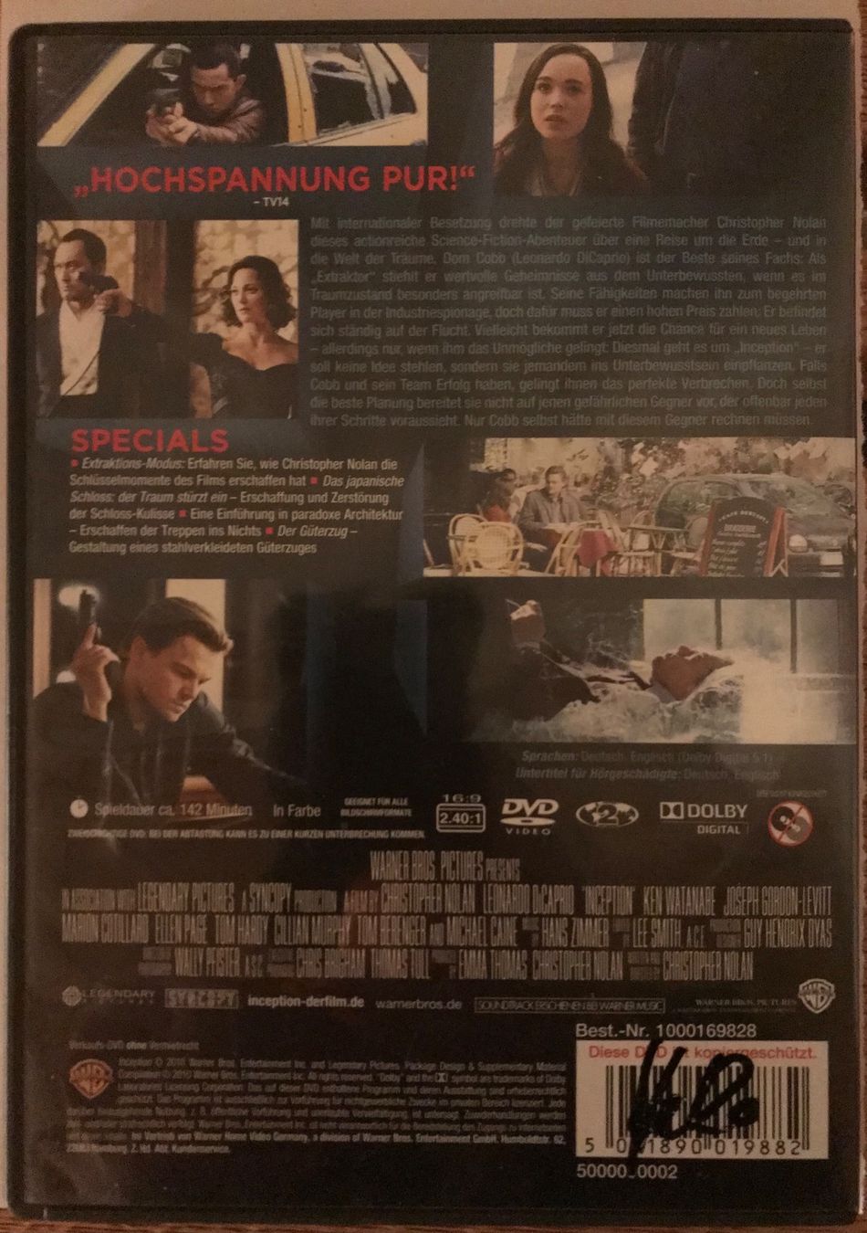 Tutti i DVDs: Inception – Nuovo e nell'imballaggio originale da Lostorf venduto da heidimeier 1