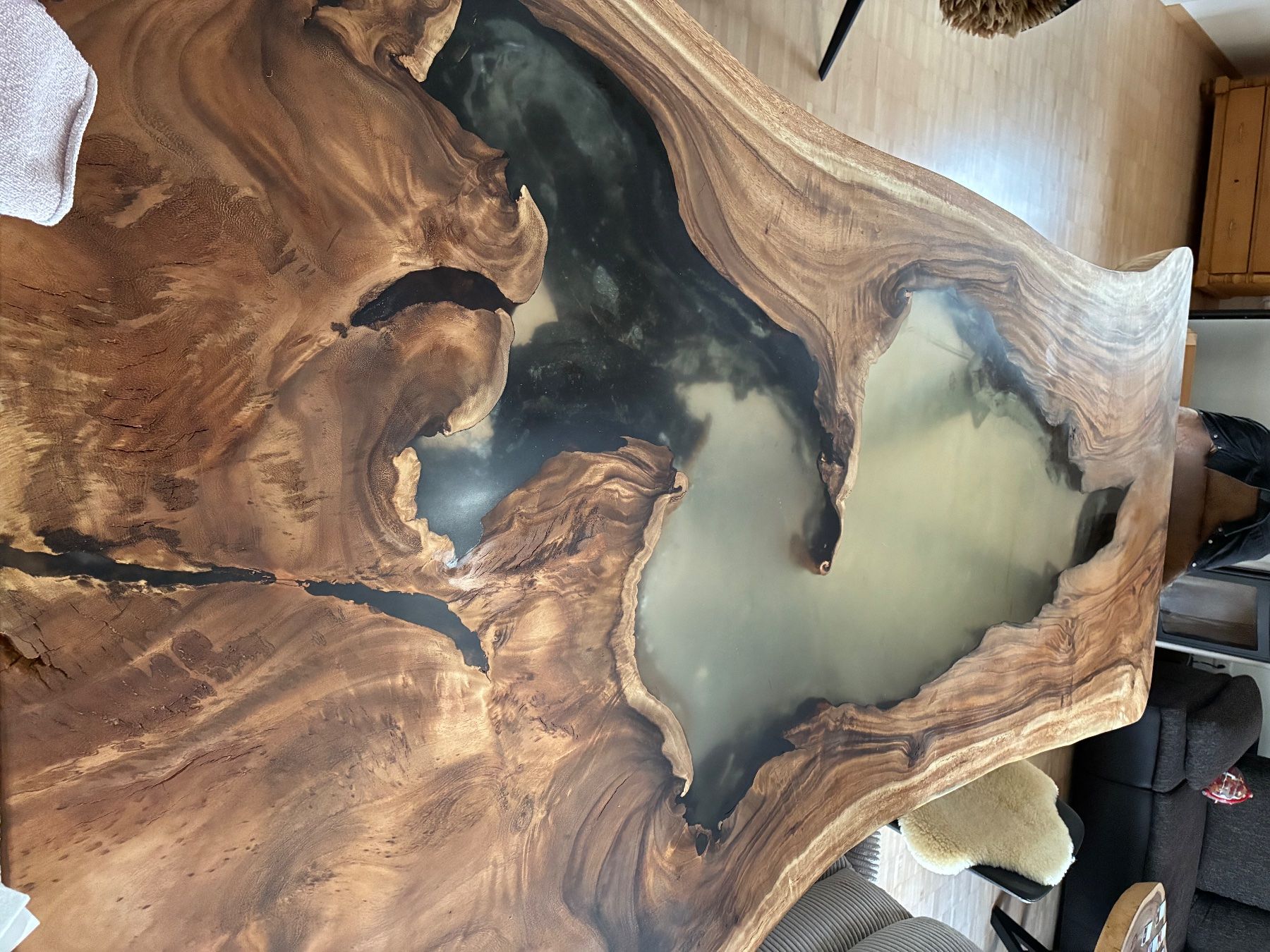 Tables: Massive Nussbaumtischplatte – D'occasion à Wangen par MiriamBecker 2