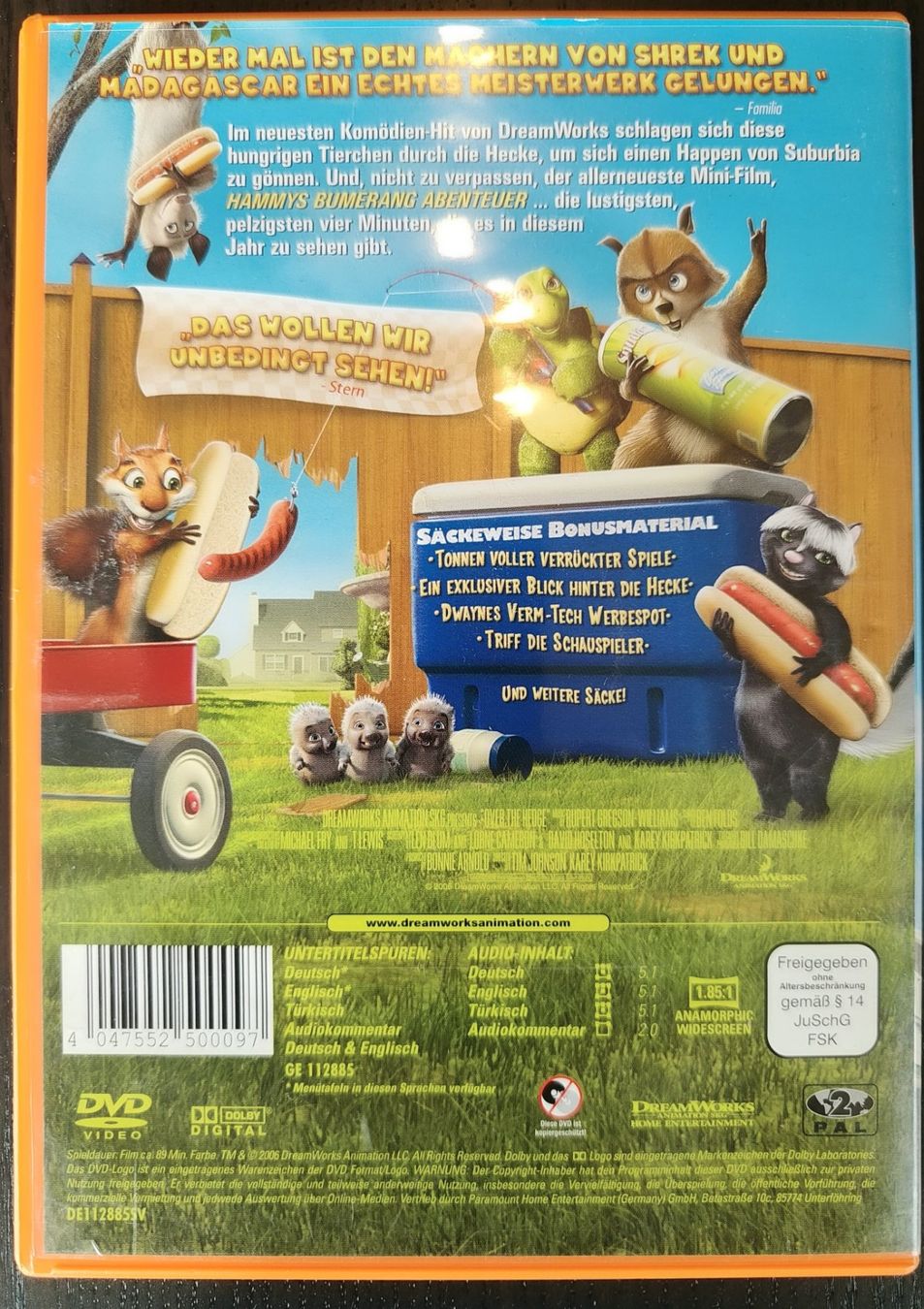 Tutti i DVDs: DVD Ab durch die Hecke – Usato da Ziefen venduto da MullerD 1