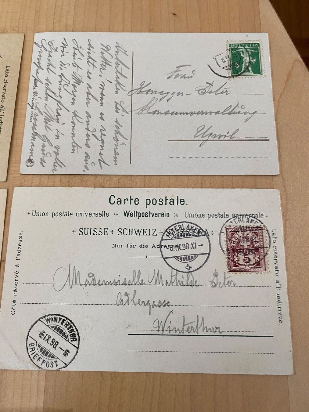 Cartoline postali: Lot Aal Nr 3 Interlaken – Usato da Mosnang venduto da Goldwasser 6