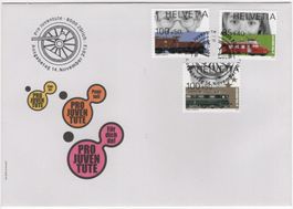 Pro Juventute Serie aus Markenheftchen auf illustriertem FDC