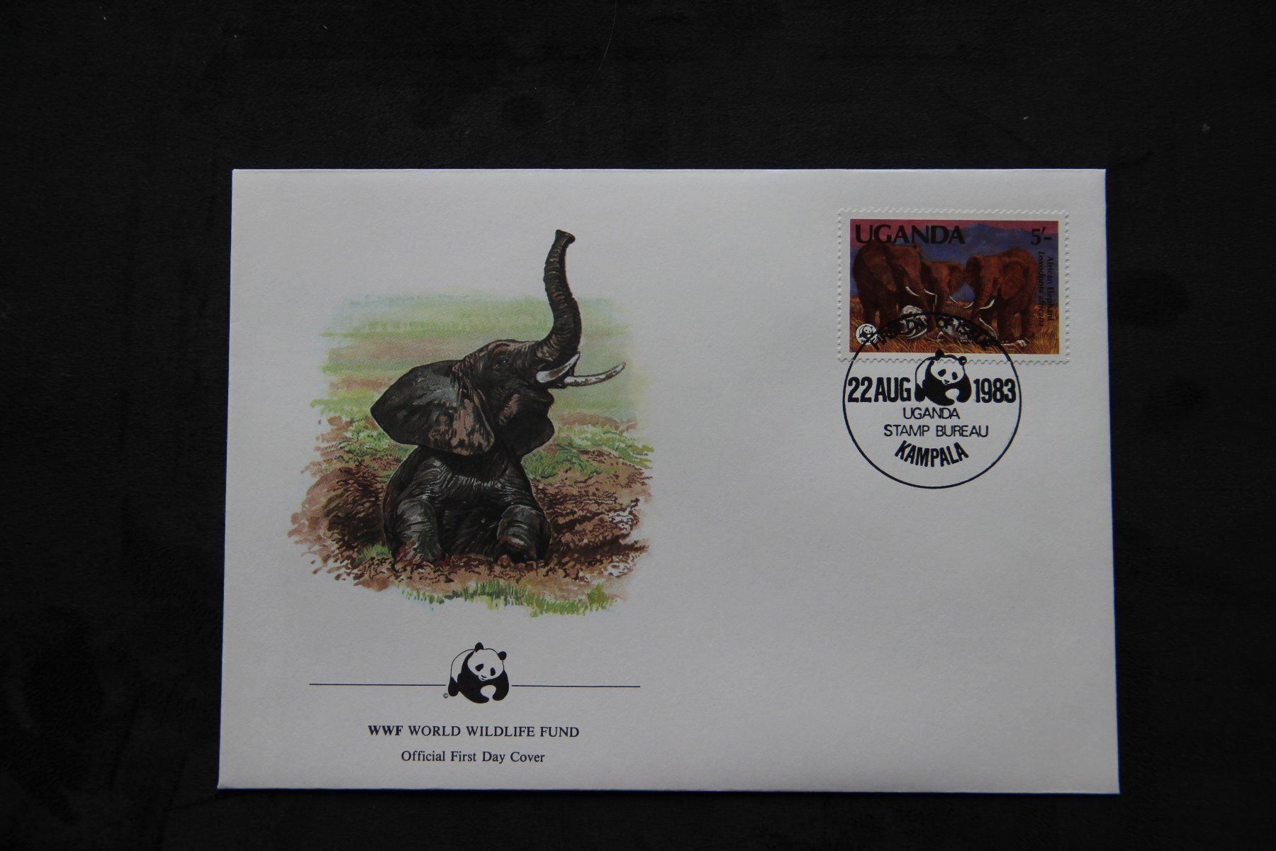 Alle Briefmarken: Uganda 1983 - FDC - Elefanten (WWF) – Neu (gemäss Beschreibung) aus Jona von Southafrica07 1