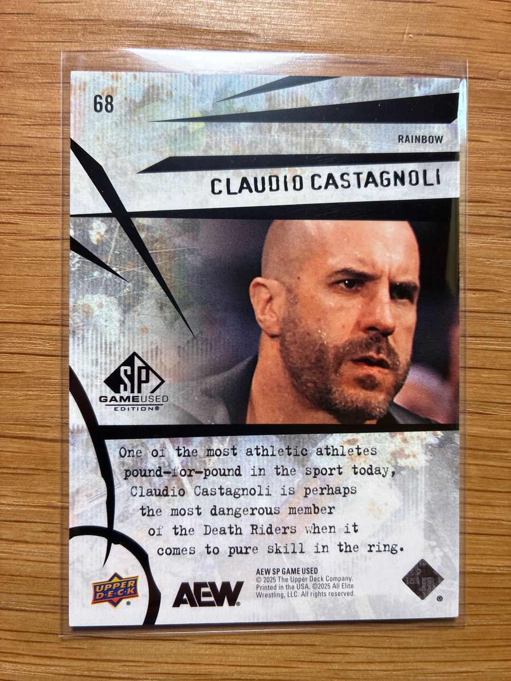 Topps Carte collezionabili: Upper Deck SP AEW Claudio Castagnoli /25 – Usato da Wangenried venduto da Garagara 1
