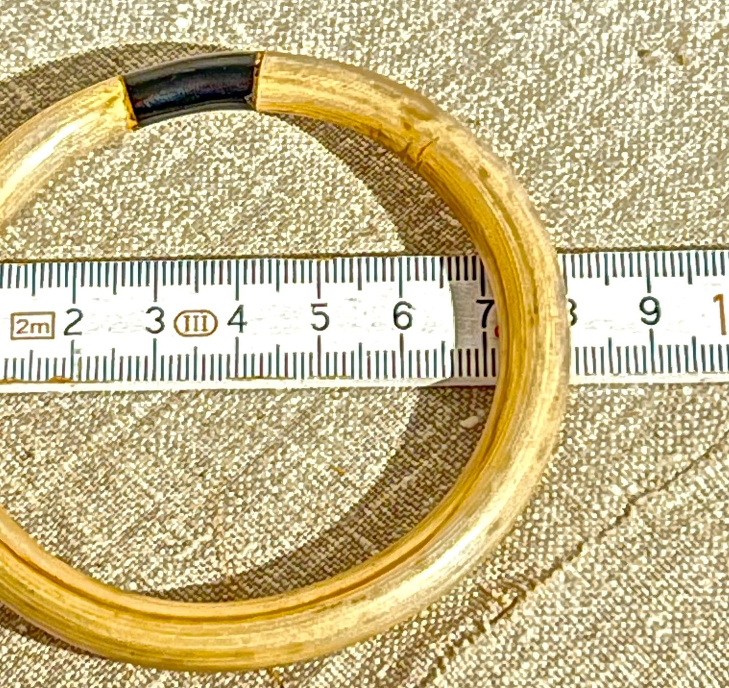Bracciali & Braccialetti: Paire de bracelets joncs, bambou et corail noir – Usato da Genève venduto da DELIRBEADS 8