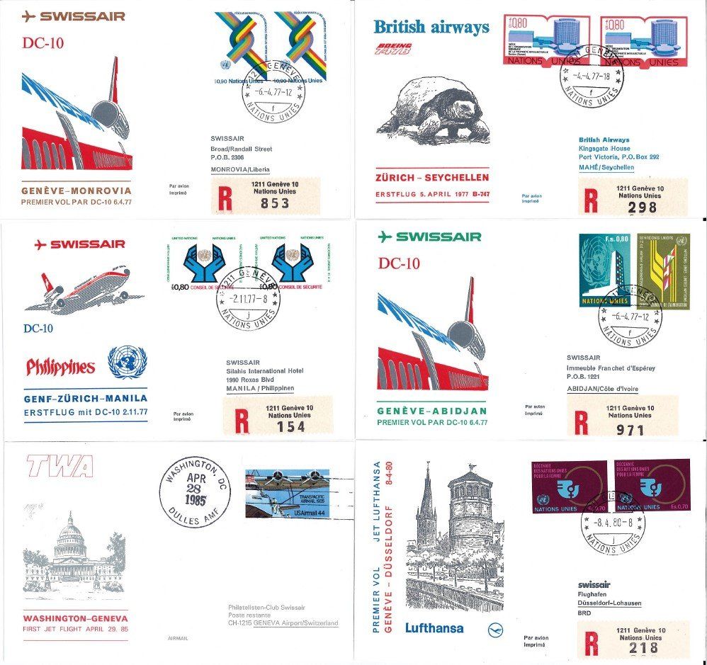 Tous les timbres: 18 Flugbriefe – D'occasion à Bellach par qsearch 2