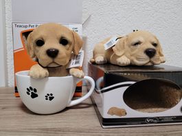 Pack de 2 statues / figurines de Labrador NEUF