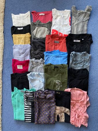 Grosses Sommerkleiderpaket 24 Stück T-Shirts/Blusen XS/S/M