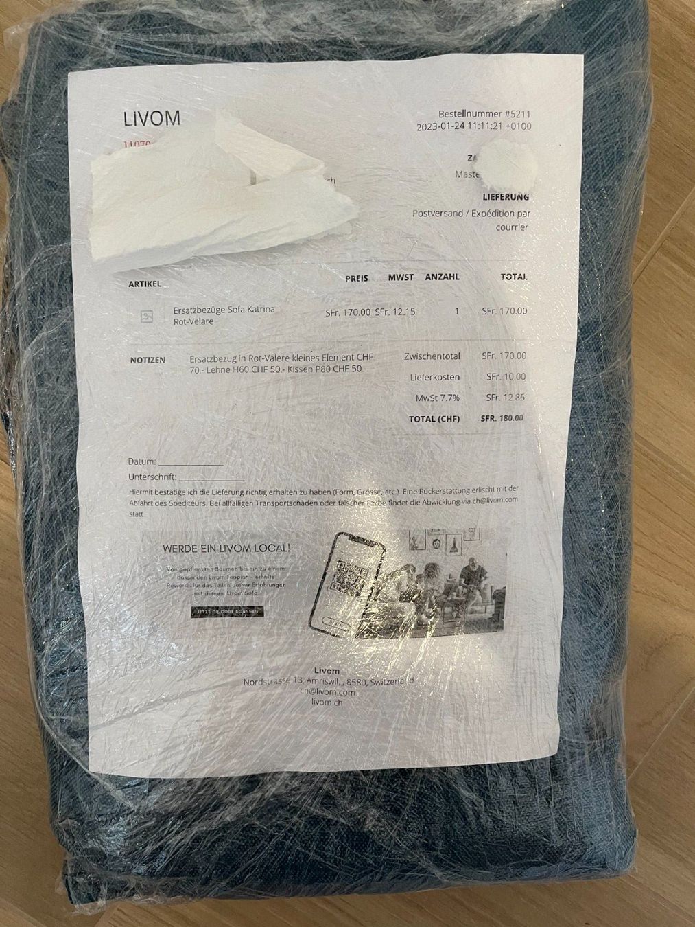 Tessuti: Livom Ersatzbezüge Sofa Katrina – Nuovo e nell'imballaggio originale da Frauenfeld venduto da Hv 2