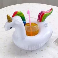 EINHORN aufblasbar Getränkehalter Summer Time Pool Badewanne