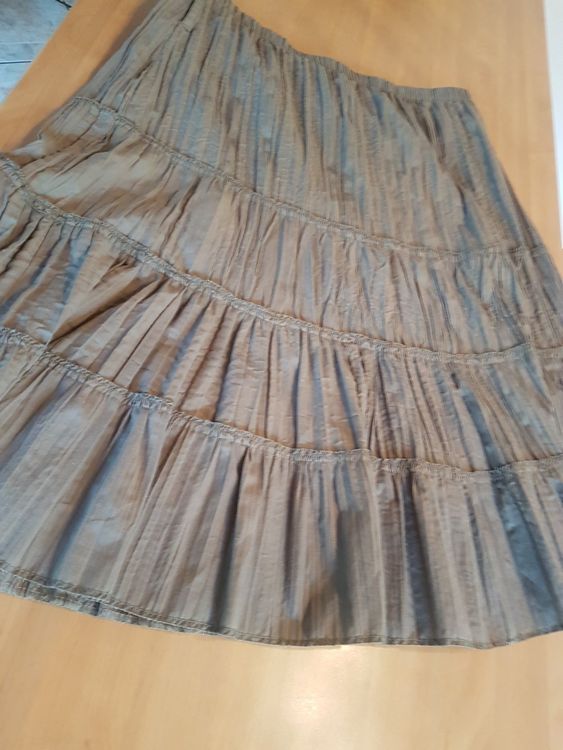 Joli Jupon Vintage Dentelle – Taille Élastique 46/48/50 – Couleur Abricot (Réf AB616)