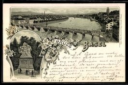 Litho Basel, Strassburger Denkmal, Teila