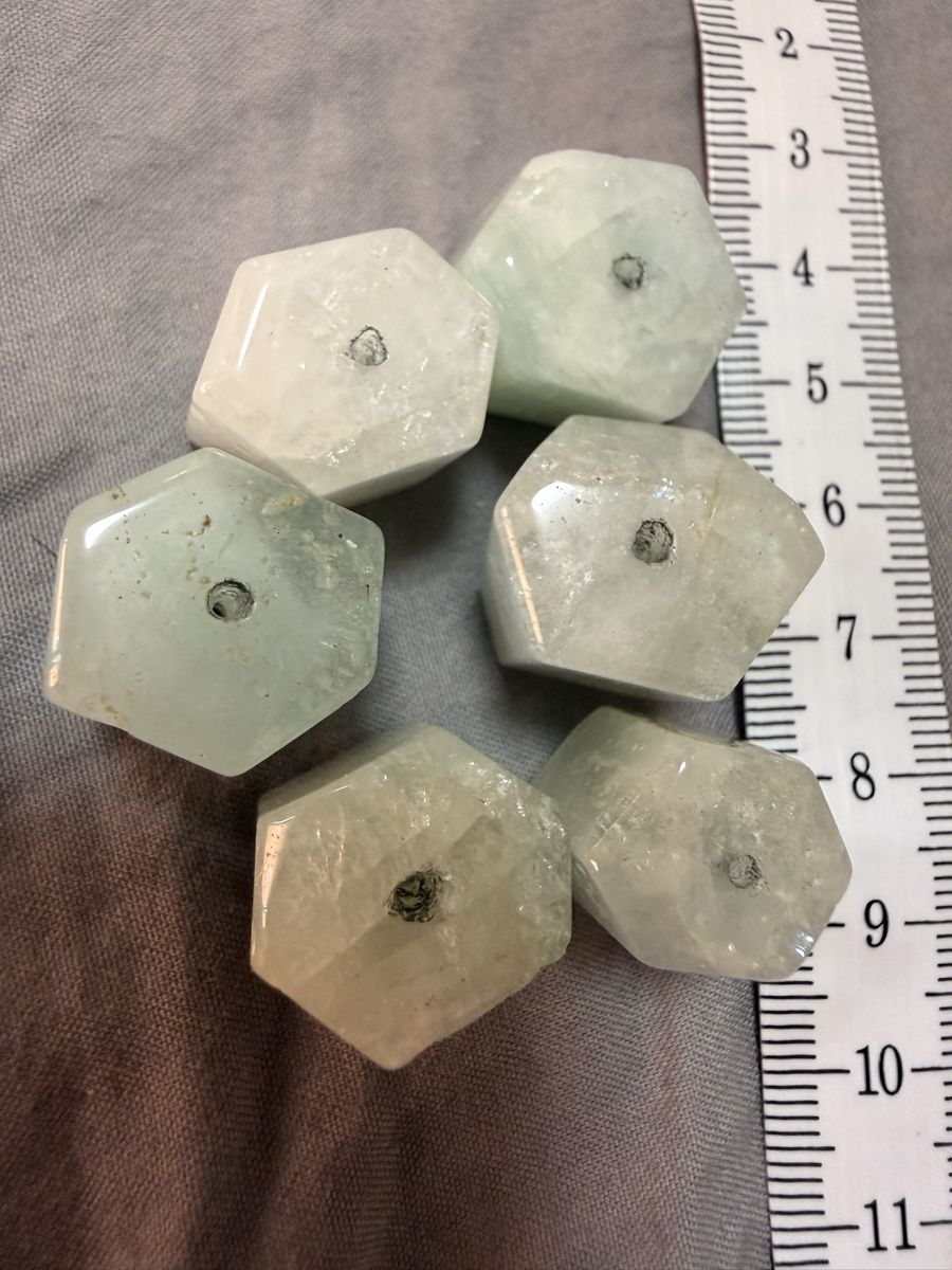 Mineralien & Heilsteine: 6Stk Kristall Aquamarin – Gebraucht aus Oberhof von RealStone 1