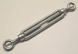 2x Spannschloss / Seilspanner verzinkt, beidseitig Ösen