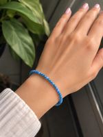 Natürlicher Apatit Edelstein-Armband Elastisch facettiert