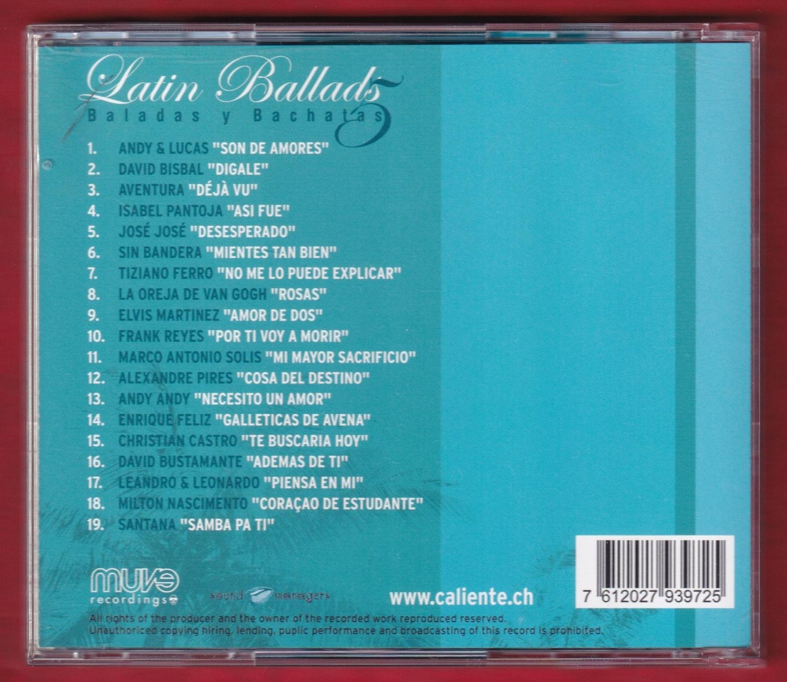 CD: Caliente! Latin Ballads 5 (CD) – Usato da Zürich venduto da Pfluftl2000 1